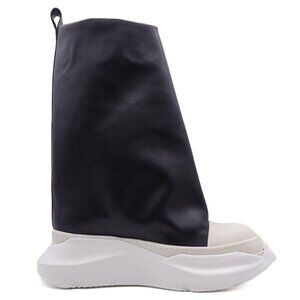 Rick Owens DRKSHDW Black Fogachine Sneak Boots 36.5 W6.5 M3.5 New